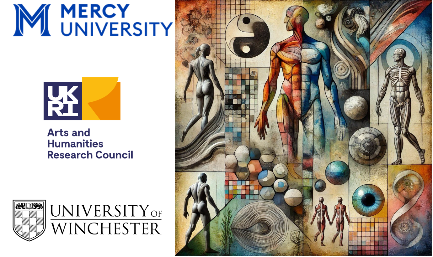 A poster of a painting of two people
Description automatically generated